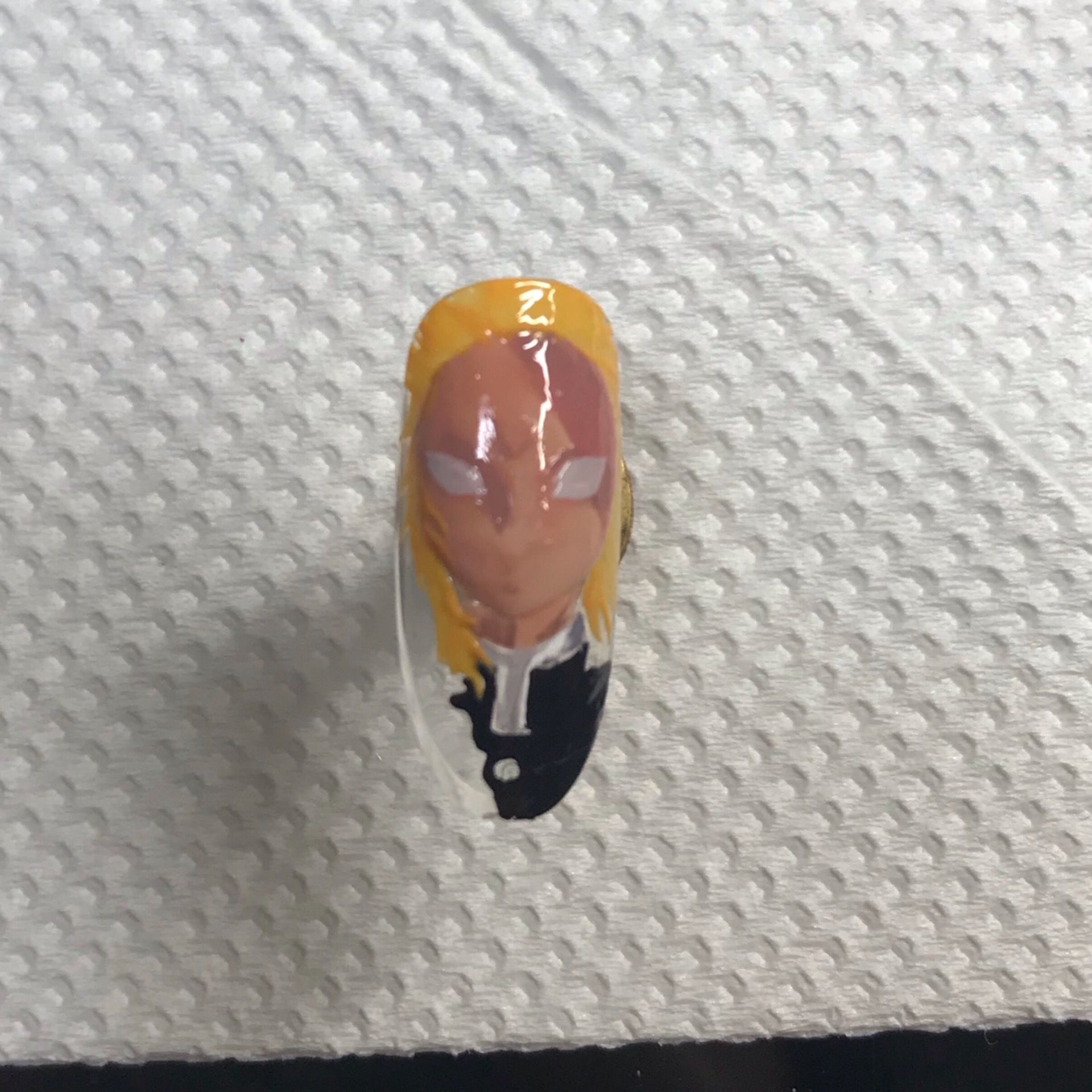 プロはどうやってるの？痛ネイルのやり方♪鬼滅の刃煉獄編|伏見区ネイルサロン