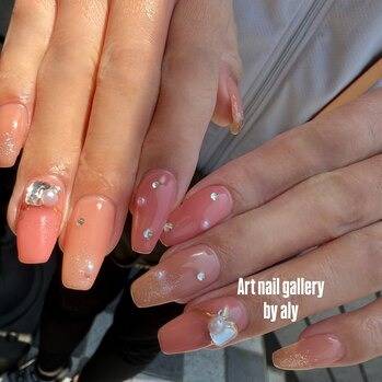 ちゅるん ！× アクセ感覚パーツ ♡｜ 伏見桃山ネイル