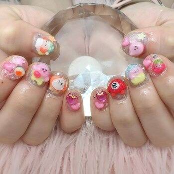 カービィ な 痛ネイル ☆ 伏見桃山ネイル